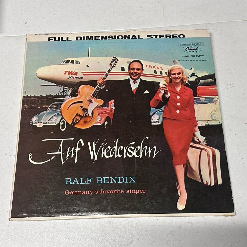 Ralf Bendix Auf Wiedersehn Vinyl Record Capitol Full Dimensional Stereo